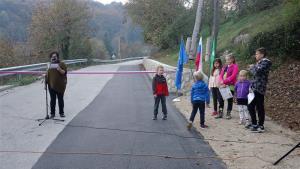Otvoritev prenovljenega vodovoda in razširjenega cestišča v ulici Gaber 1